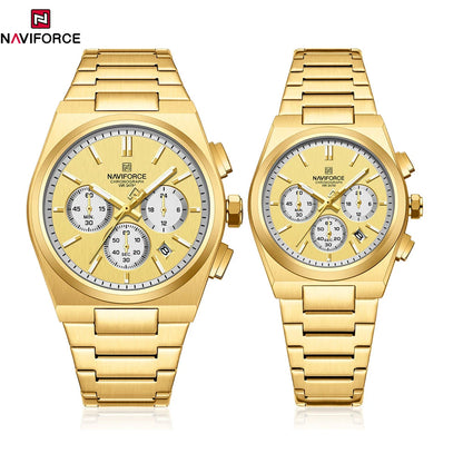 NAVIFORCE Couple Watch Set Casual Fashion Women Men Quartz Watches -WPD101