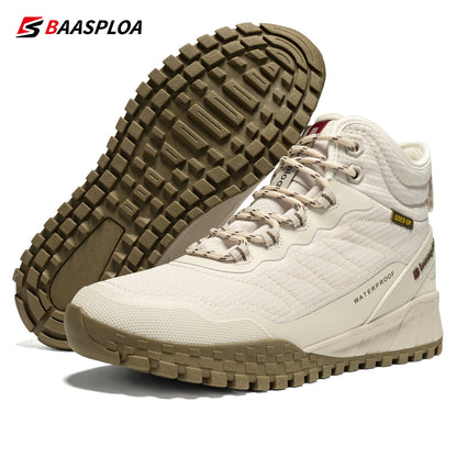 Baasploa Winter Women Sneakers Plush Warm Snow Boots Non-Slip Waterproof -BSPD103