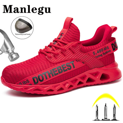 Steel Toe Safety Shoes for Men Women Lightweight Work Sneakers Puncture Proof Work Shoes -SHPD119