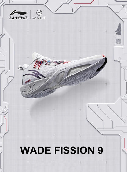 Li-Ning Men WADE FISSION 9 Professional Basketball Shoes BOOM Cushion Wearable Sport Shoes -BSPD124