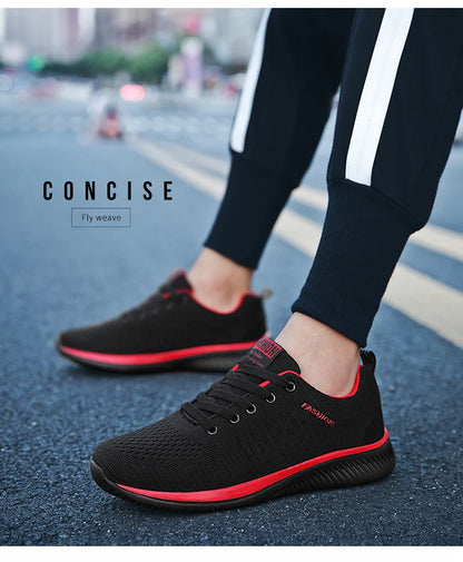 Men Running Walking Knit Shoes Fashion Casual Men Sneakers Breathable Sport Athletic Gym -SHPD105