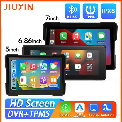 5/6/7‘’ Motorcycle Multimedia Player Wireless CarPlay Android Auto GPS -GPD101