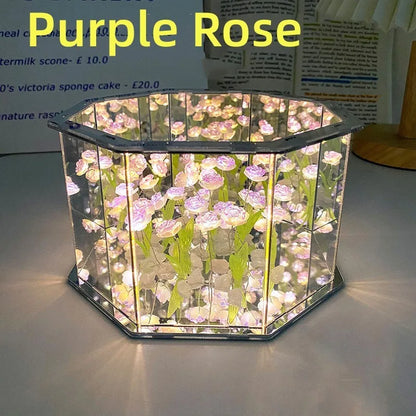 New DIY Tulip Mirror Cube Lamp Three-Dimensional Nightlight Material -ZKPD104