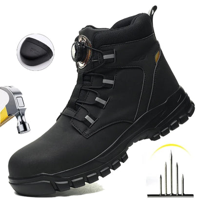 Waterproof Safety Boots Men Indestructible Steel Toe Work Boots Anti-smash Stab-resistant Safety Shoes -SHPD118