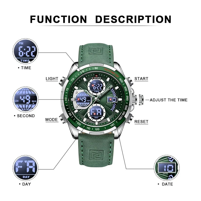 NAVIFORCE Fashion Military Watches for Men Luxury Original Digital Sport -WPD115