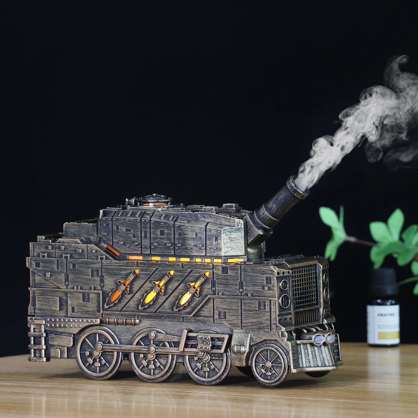 Train Cannon Ultrasonic Air Humidifier Jellyfish Spray Essential Oils Aroma Diffuser -DHPD111