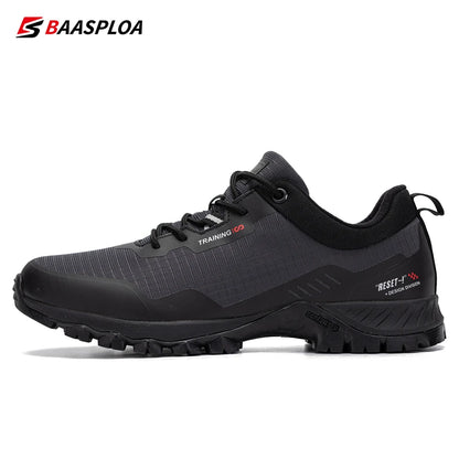 Baasploa New Men's Anti-Skid Wear-Resistant Hiking Shoes Fashion Waterproof Outdoor Travel shoes -BSPD100