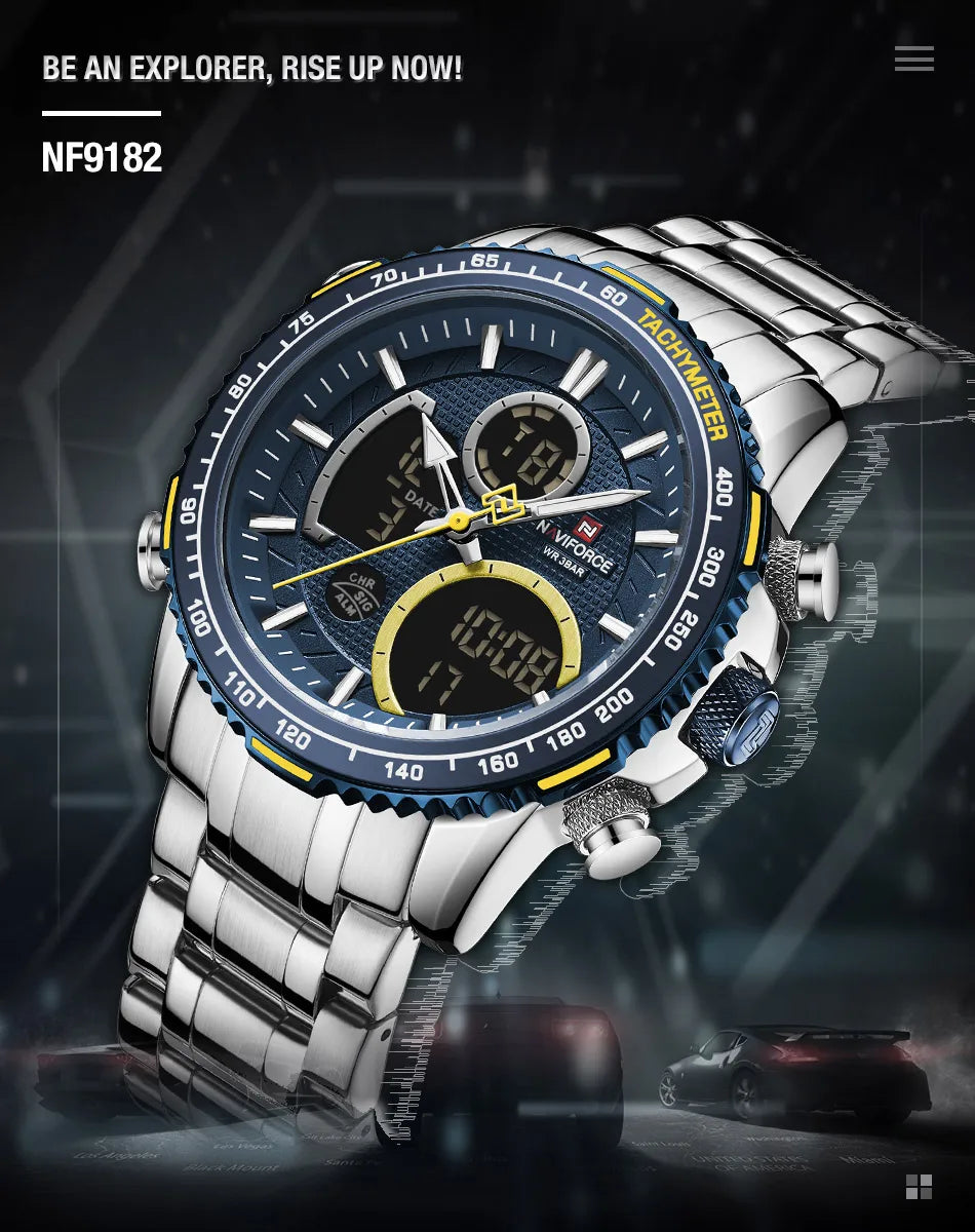 NAVIFORCE Fashion Men Watch Luxury Brand Sport Watch For Men -WPD122