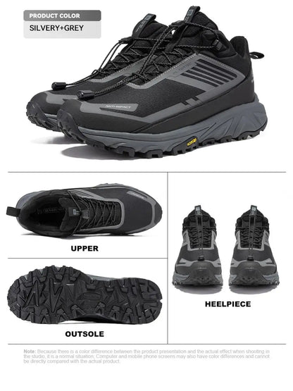 Baasploa Men Hiking Shoes Winter Comfort Plush Warm Outdoor Sneakers Men Waterproof Casual Sneakers -BSPD106