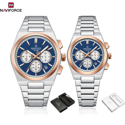 NAVIFORCE Couple Watch Set Casual Fashion Women Men Quartz Watches -WPD101