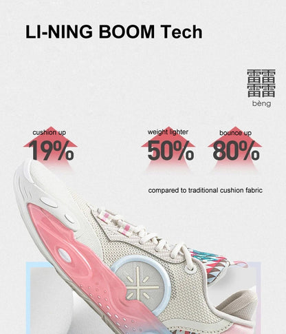 Li-Ning Men Wade ALL CITY 12 Professional Basketball Shoes BOOM Cushion Stable Support Wearable Sneakers Sport Shoes -BSPD117