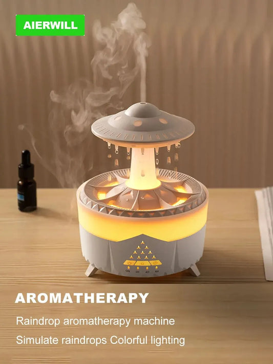 Aierwill ufo Air Humidifier Ultrasonic Aromatherapy Diffusers Mist Maker Fragrance Essential Oil Aroma Diffusor -BKPD124