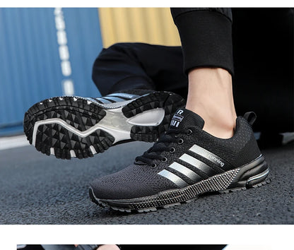 Men's and women's flats fashion casual sneakers couple walking shoes plus size breathable -SHPD113