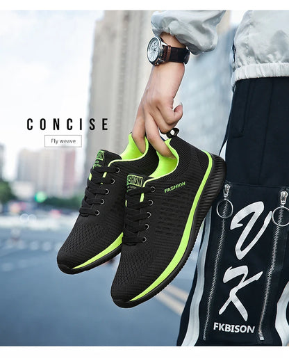 Men Running Walking Knit Shoes Fashion Casual Men Sneakers Breathable Sport Athletic Gym -SHPD105