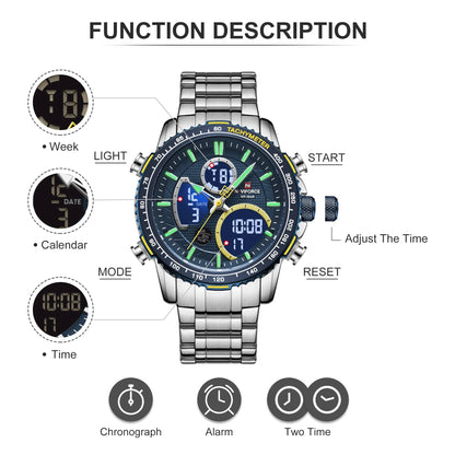 NAVIFORCE Fashion Men Watch Luxury Brand Sport Watch For Men -WPD122