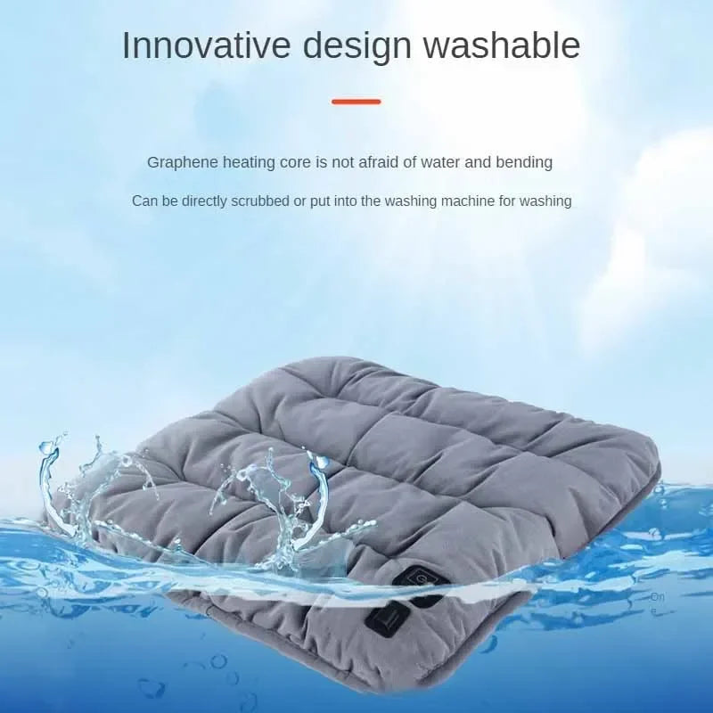 Adjustable Temperature Electric Heating Pad Cushion Chair Car Pet Body Winter -ZKPD115