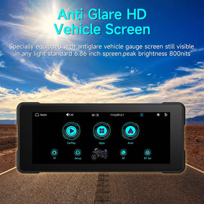 5/6/7‘’ Motorcycle Multimedia Player Wireless CarPlay Android Auto GPS -GPD101