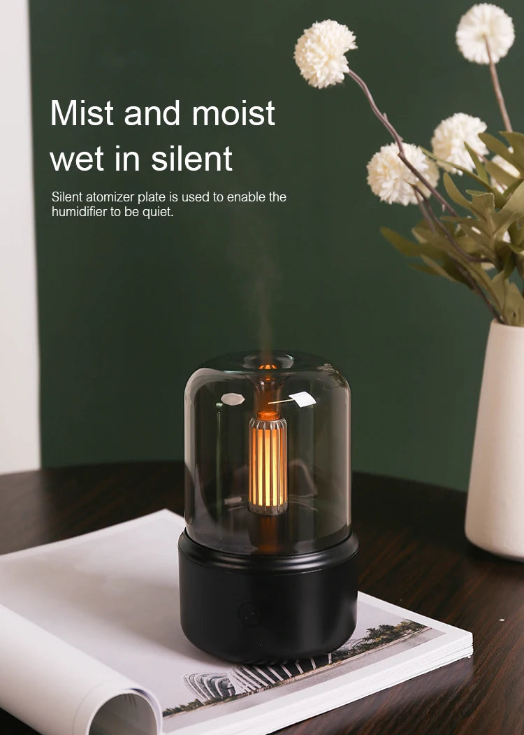 KINSCOTER Portable Mini Aroma Diffuser USB Air Humidifier Essential Oil Night Light Cold Mist Maker Sprayer -DHPD110