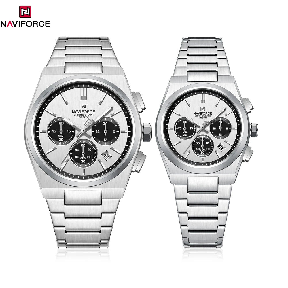 NAVIFORCE Couple Watch Set Casual Fashion Women Men Quartz Watches -WPD101