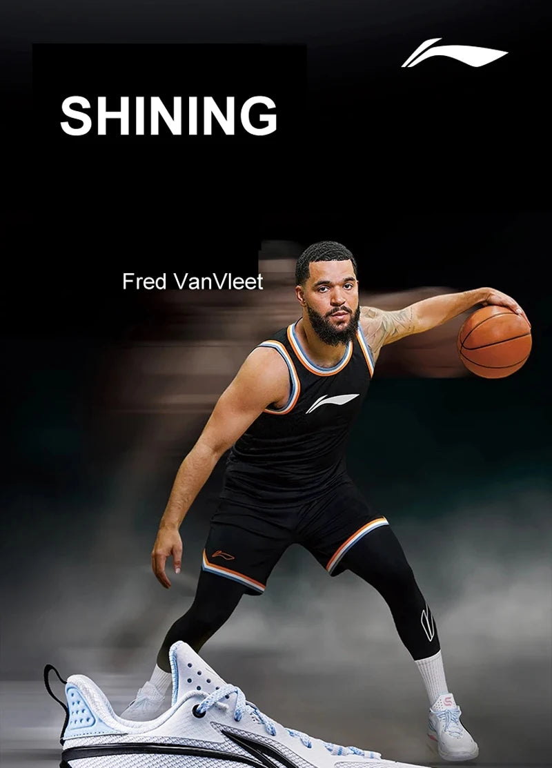 Li-Ning Men SHINING On Court Basketball Shoes Fred VanVleet Breathable Cushion LIGHT FOAM PLUS Sneakers -BSPD107