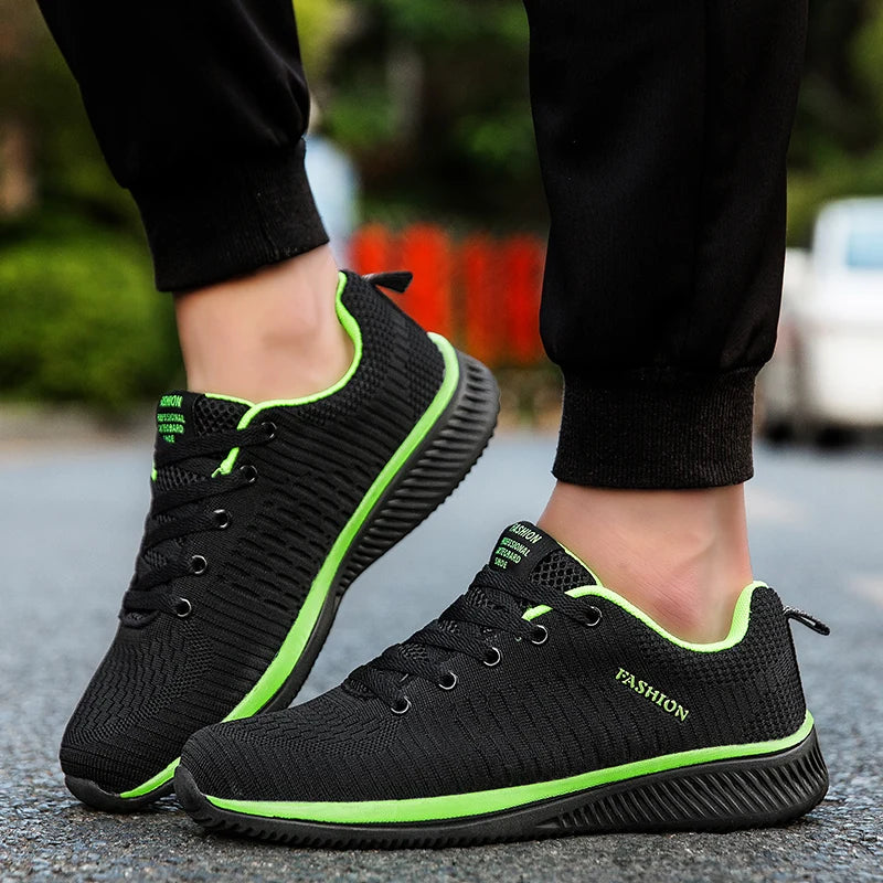 Men Running Walking Knit Shoes Fashion Casual Men Sneakers Breathable Sport Athletic Gym -SHPD105