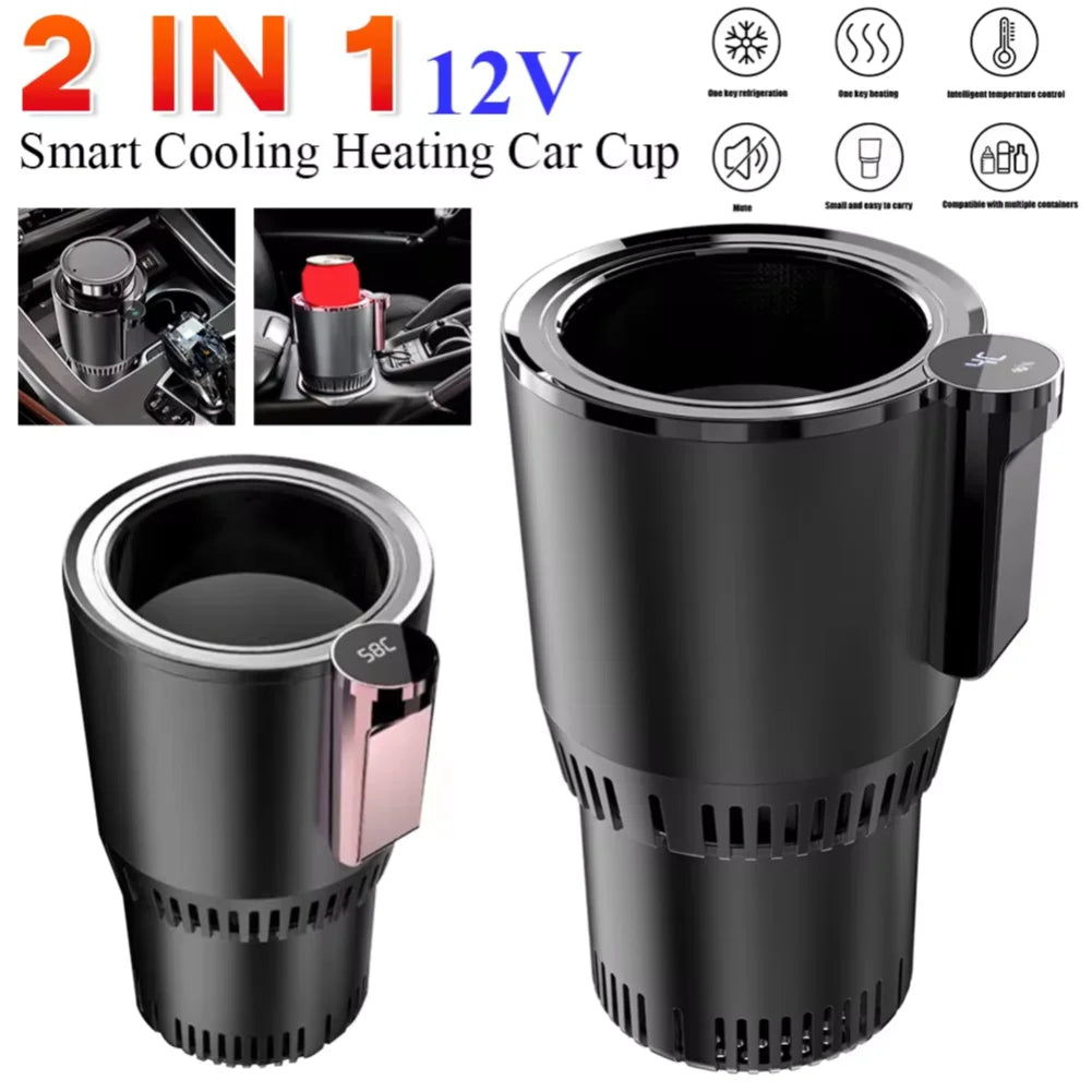 Portable Smart 2 In 1 12V Car Cup Cooler Warmer Holder for Outdoor Travelling -ZKPD101