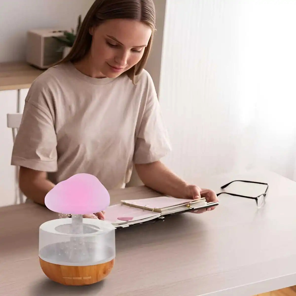 Mini Air Humidifier USB Electric Aroma Diffuser Essential Oil Purifier Aromatherapy Mist Maker Lights -DHPD116