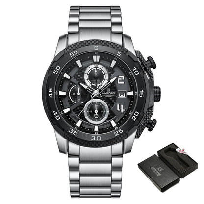 NAVIFORCE New Men Watch Quartz Stainless Steel Luxury Wristwatch -WPD114