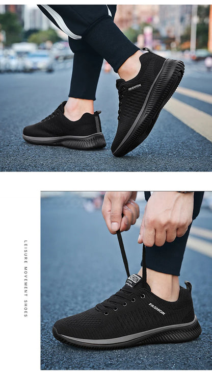 Men Running Walking Knit Shoes Fashion Casual Men Sneakers Breathable Sport Athletic Gym -SHPD105