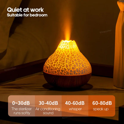 300ml Volcano Air Humidifier Desktop Electric USB Humidificadore Water Mist Diffuser -DHPD101