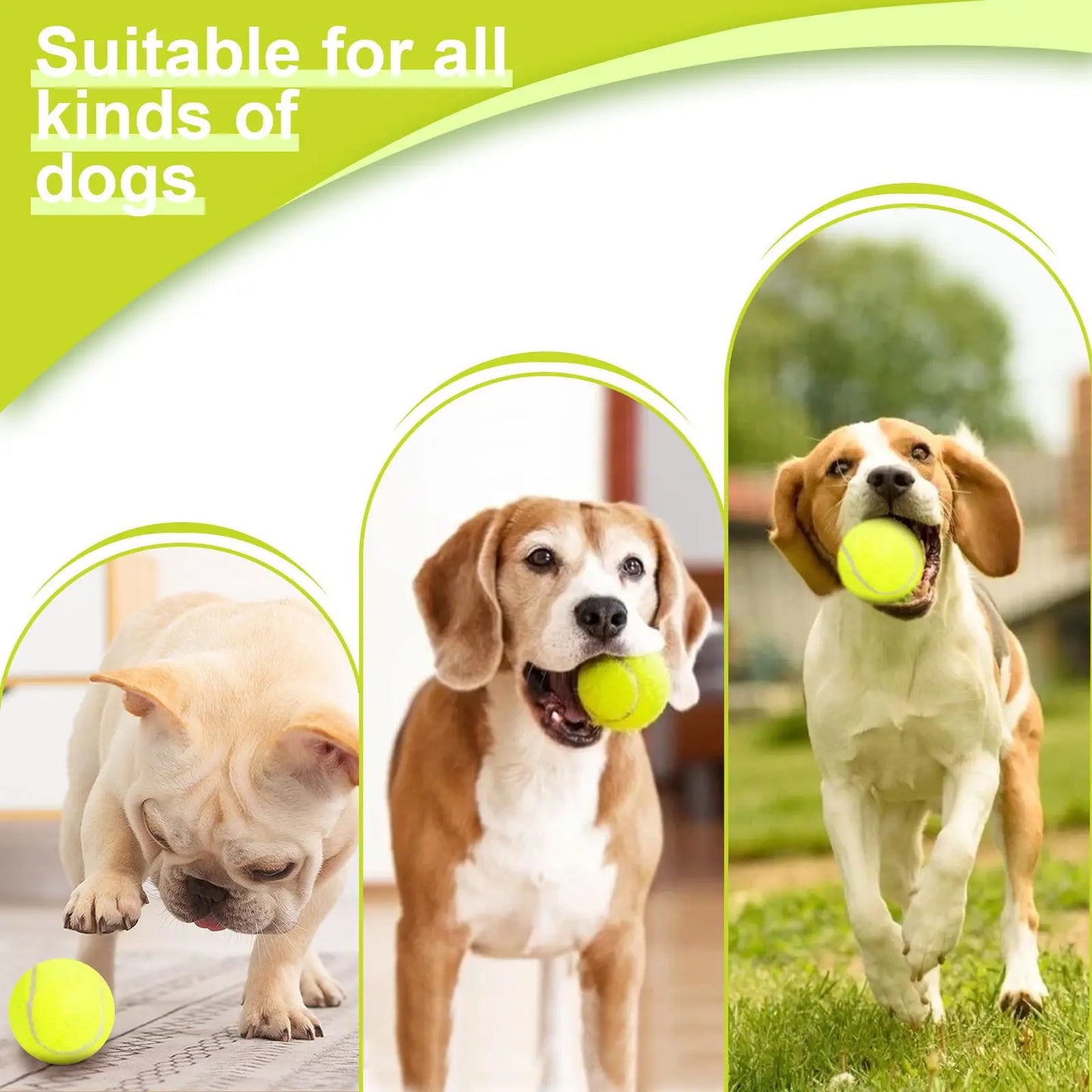 Dog Ball Thrower Launcher Ball Launcher for Dogs with 3Tennis Ball Interacive Dog Toys Fun Indoor Outdoor Adjustable Distance