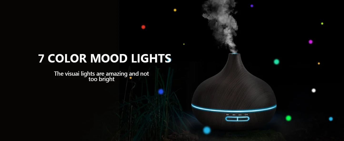 550ml Wood Colour USB Aroma Diffuser, Essential Oil Diffuser -DHPD108