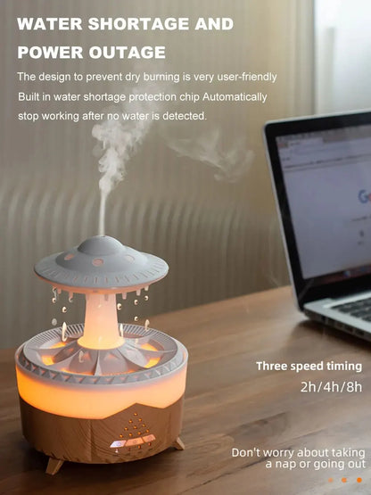 Aierwill ufo Air Humidifier Ultrasonic Aromatherapy Diffusers Mist Maker Fragrance Essential Oil Aroma Diffusor -BKPD124