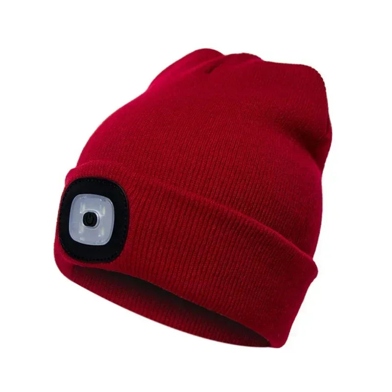 LED Beanie Hat with Light | Unisex Warm Winter Cap - USA - FREE shipping  -ZKPD100