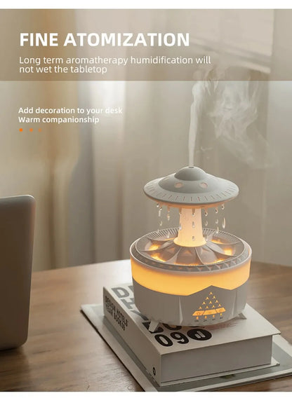 Aierwill ufo Air Humidifier Ultrasonic Aromatherapy Diffusers Mist Maker Fragrance Essential Oil Aroma Diffusor -BKPD124