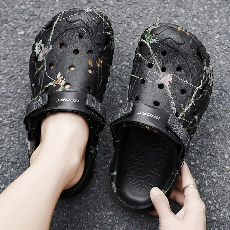 Flat Sandals Men Shoes 2024 Slippers Men Garden Platform Sandals Man Summer Sandals -SHPD110