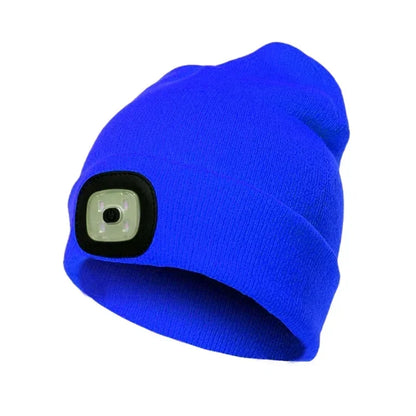 LED Beanie Hat with Light | Unisex Warm Winter Cap - USA - FREE shipping  -ZKPD100