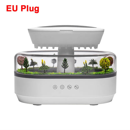 Aroma Humidifier Raindrop Air Humidifier Colourful Light White Noise Essential Oil Diffuser Home Ultrasonic -DHPD113