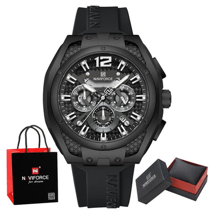 NAVIFORCE Fashion Men's Watch 2025 New Multifunctional Quartz Sports Wristwatch -WPD107