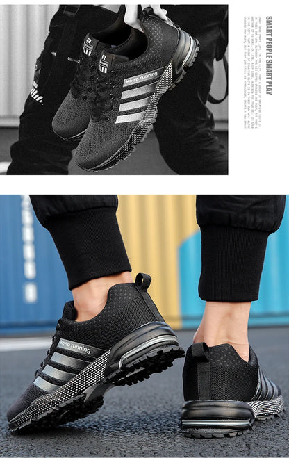 Men's and women's flats fashion casual sneakers couple walking shoes plus size breathable -SHPD113