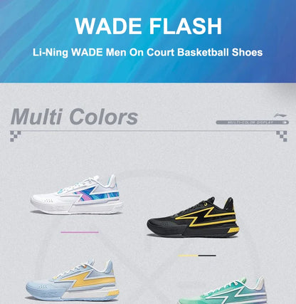 Li-Ning Men WADE GENERATION Z On Court Basketball Shoes Breathable Wearable Cushion LiNing Son of Flash Basic Team Shoes -SHPD124