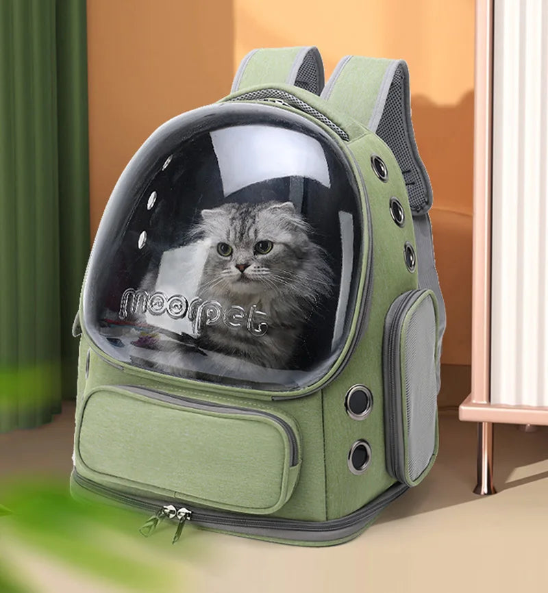 Transparent Pet Cat Carrier Bag Outdoor Travel Backpack for Cats Small Dogs Breathable -BKPD102