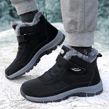 Snow Boots for Men Casual Winter Shoes Platform Non-slip Warm Fur Ankle Boots -SHPD108