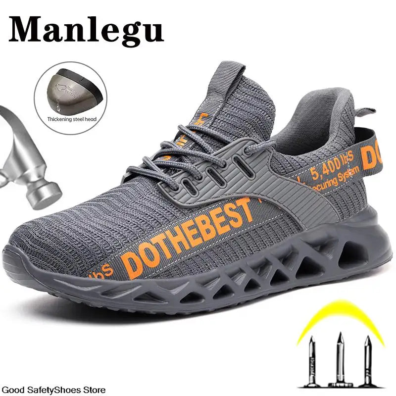 Steel Toe Safety Shoes for Men Women Lightweight Work Sneakers Puncture Proof Work Shoes -SHPD119