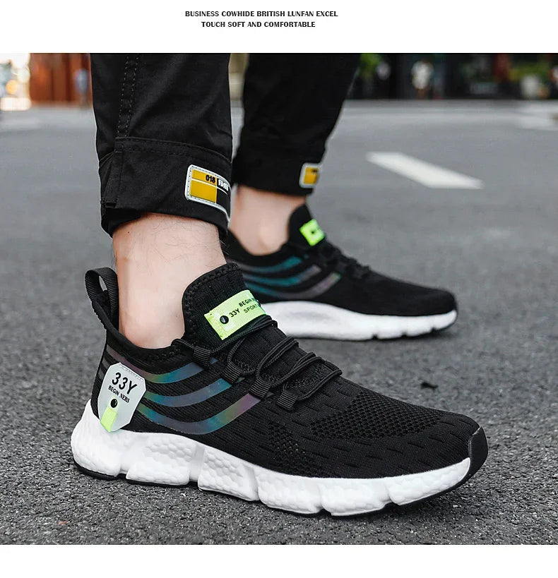 Men Shoes Sneakers Breathable Comfortable Casual Running Shoes Luxury Tennis Sneaker Male Footwear -SHPD103