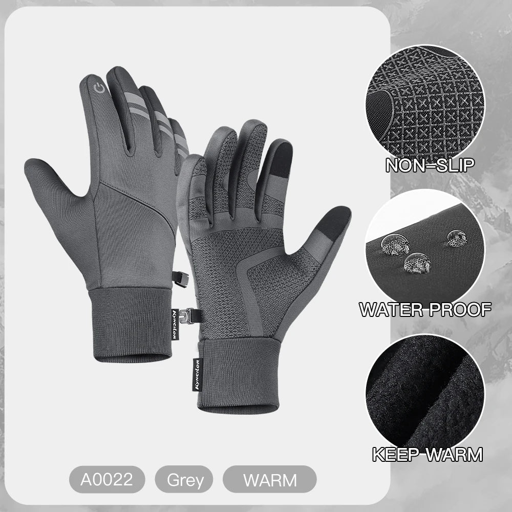 3M Gloves Black Waterproof Winter Warm Cycling Outdoor Sports Running Riding Gloves -ZKPD114