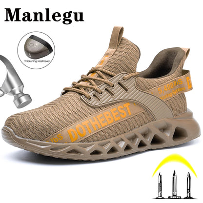 Steel Toe Safety Shoes for Men Women Lightweight Work Sneakers Puncture Proof Work Shoes -SHPD119