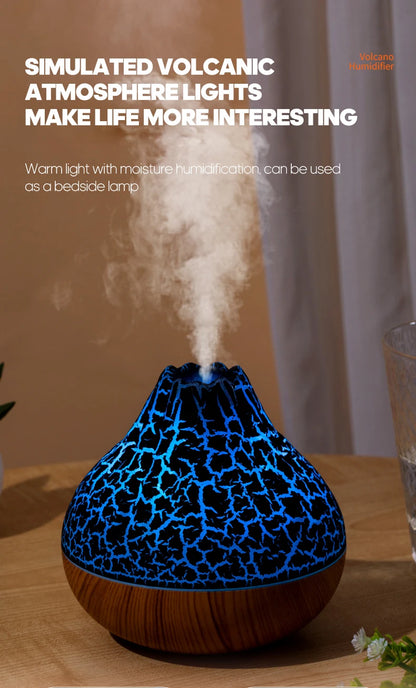 300ml Volcano Air Humidifier Desktop Electric USB Humidificadore Water Mist Diffuser -DHPD101