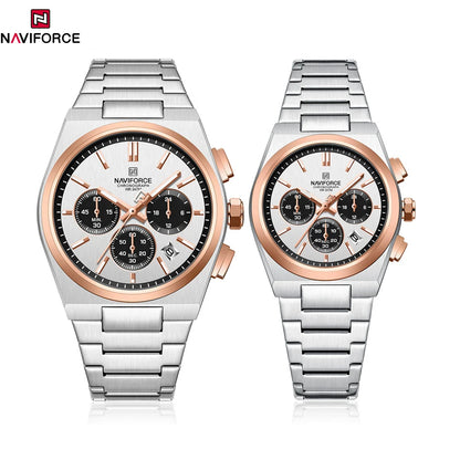 NAVIFORCE Couple Watch Set Casual Fashion Women Men Quartz Watches -WPD101