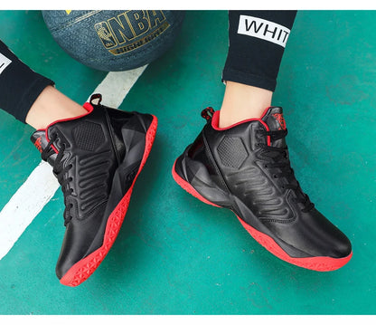 Brand Leather Men Sneakers Comfortable Basketball Non-Slip Lightweight Shoes -SHPD115